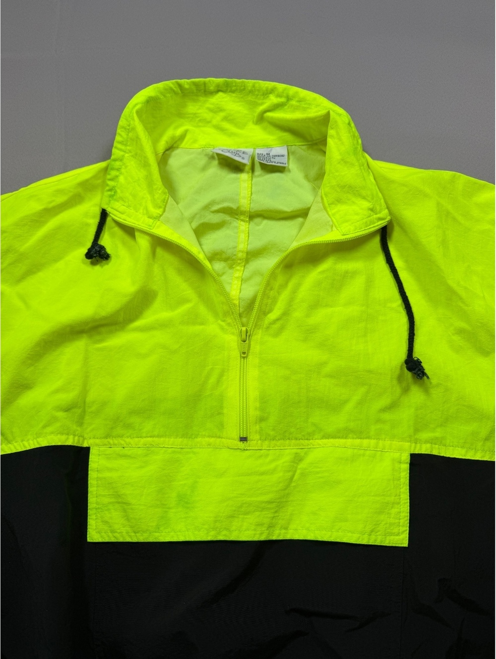 Vintage 90s Shore Club Neon Colorblock Windbreaker - Picture 7 of 8